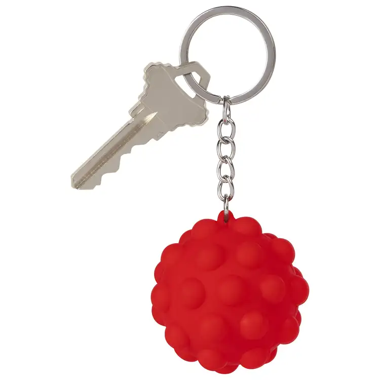 Recycled Silicone Bubble Ball Keychain #7