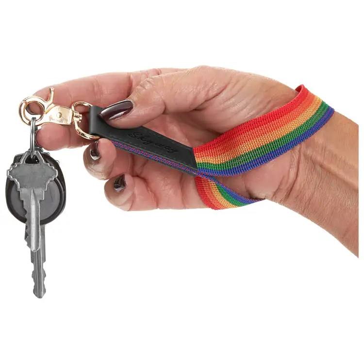 Pride Rainbow Wrist Strap Keychain #2