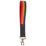 Pride Rainbow Wrist Strap Keychain