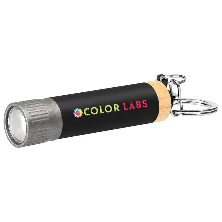 Porte-clés lampe Reborn en aluminium recyclé et bambou #4