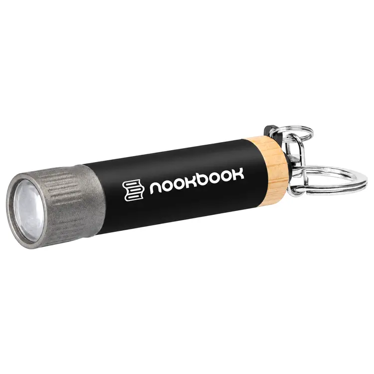 Porte-clés lampe Reborn en aluminium recyclé et bambou #6