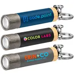 Porte-clés lampe Reborn en aluminium recyclé et bambou