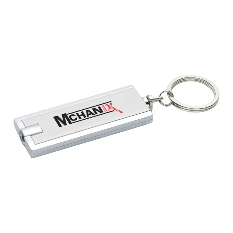 Porte-clés lumineux rectangulaire à pression #2