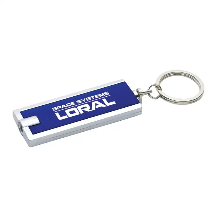 Porte-clés lumineux rectangulaire à pression #3
