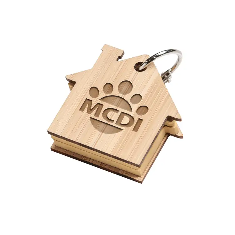Futuro House Keychain with Sticky Notes