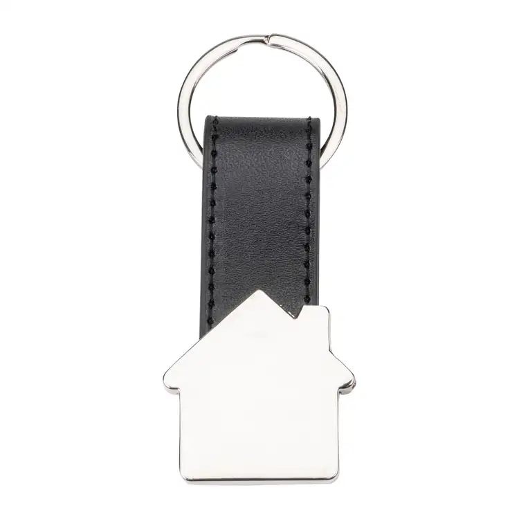 Porte-clés maison Hasse avec sangle en similicuir #3