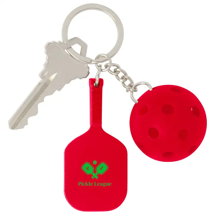 Pickleball Paddle and Ball Keychain #2