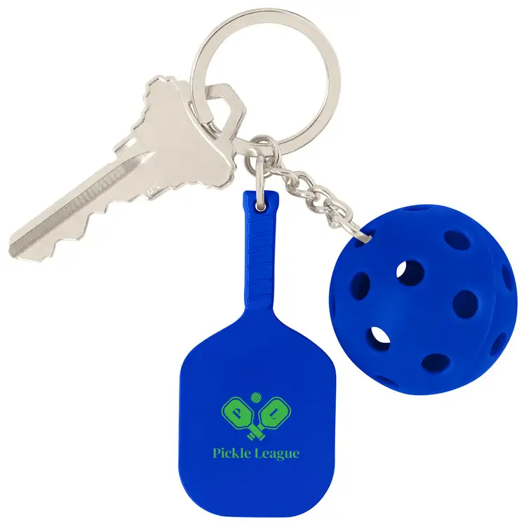 Pickleball Paddle and Ball Keychain #3