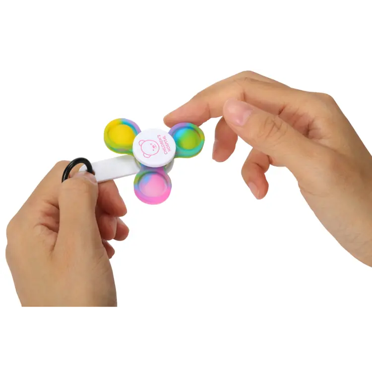 Push Pop Fidget Spinner Keyring #2