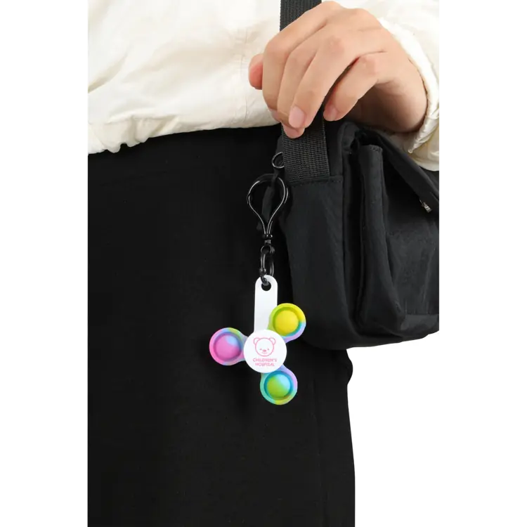 Push Pop Fidget Spinner Keyring #4