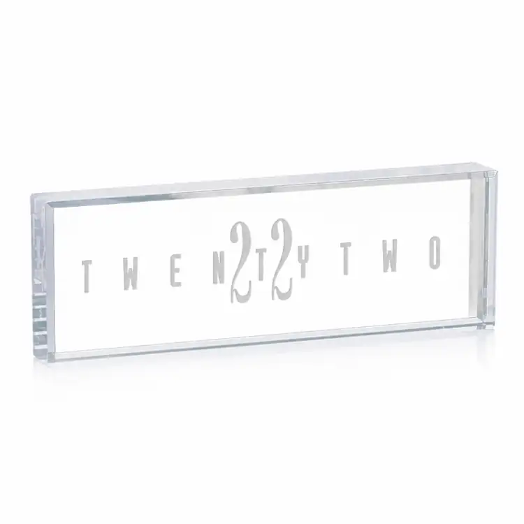 Lancaster Desk Nameplate - Deep Etch #2