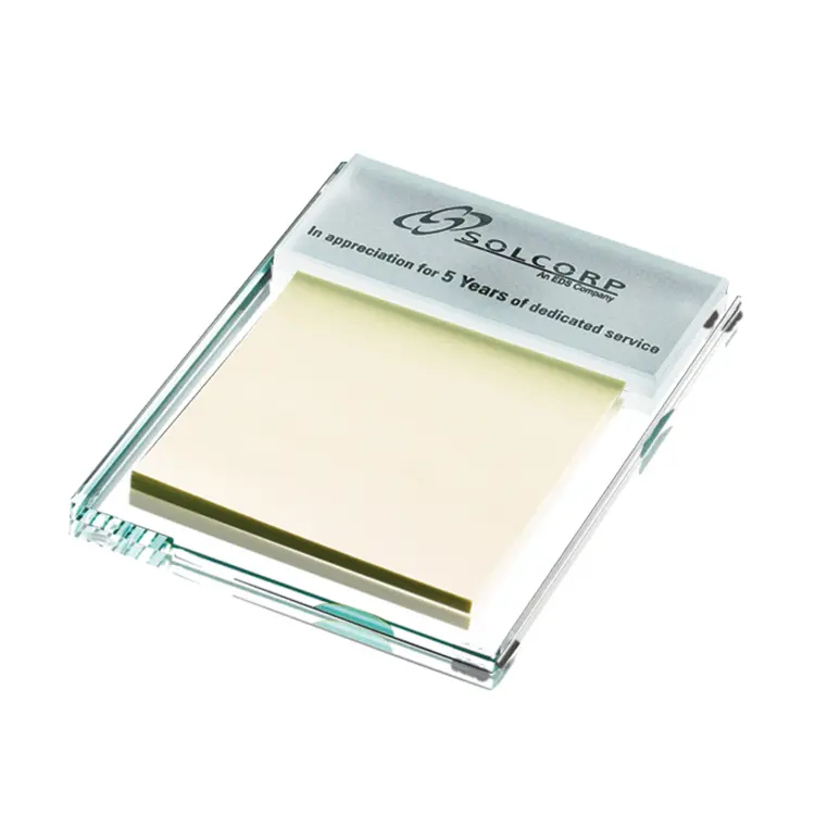 Porte-notes Post-it en verre jade