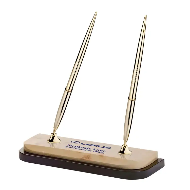 Scottsdale Marble Double Pen Set - Deep Etch & 1 Color