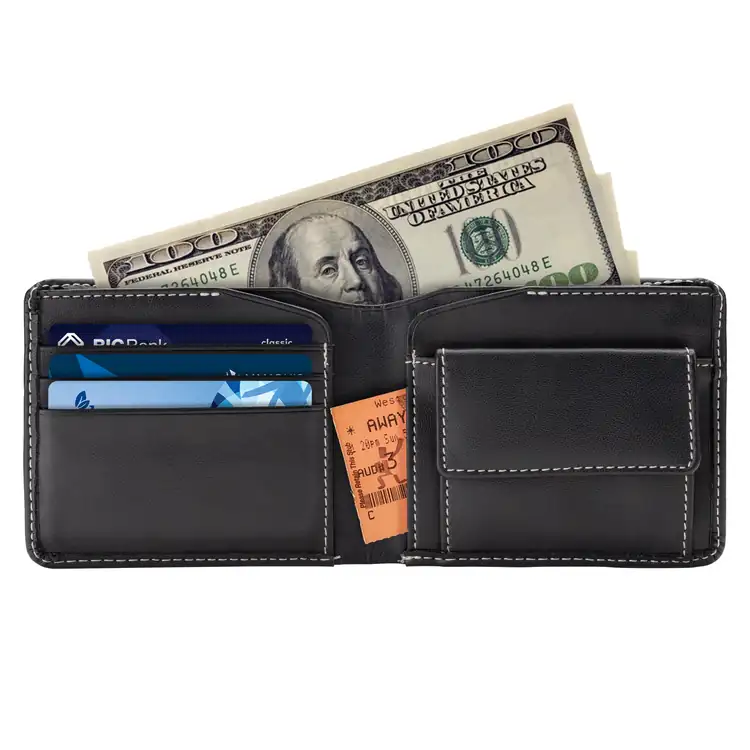 Renens Cactus Leather Wallet with Coin Pocket #3