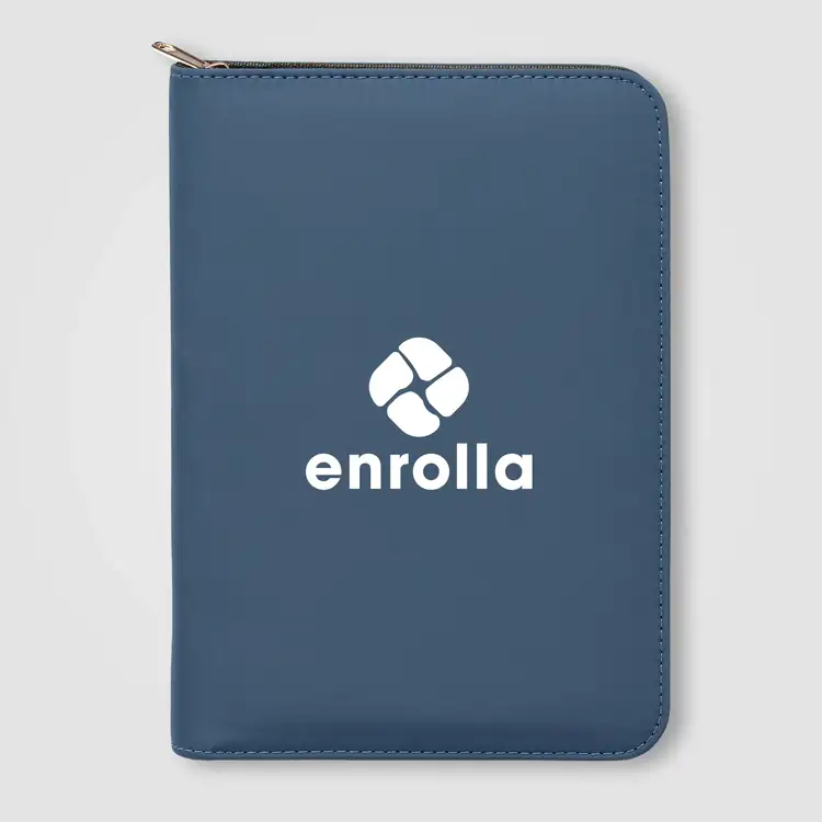 Aurelia Recycled Gold Zipper Portfolio A5 #5