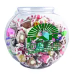 Large Fish Bowl Jar with salt water taffy