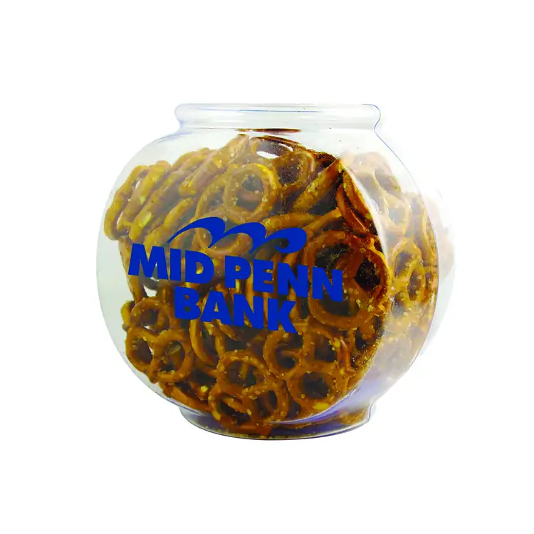 Pot Fish Bowl petit format avec mini bretzels salés