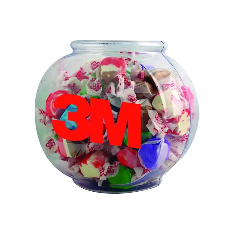 Small Fish Bowl Jar with salt water taffy