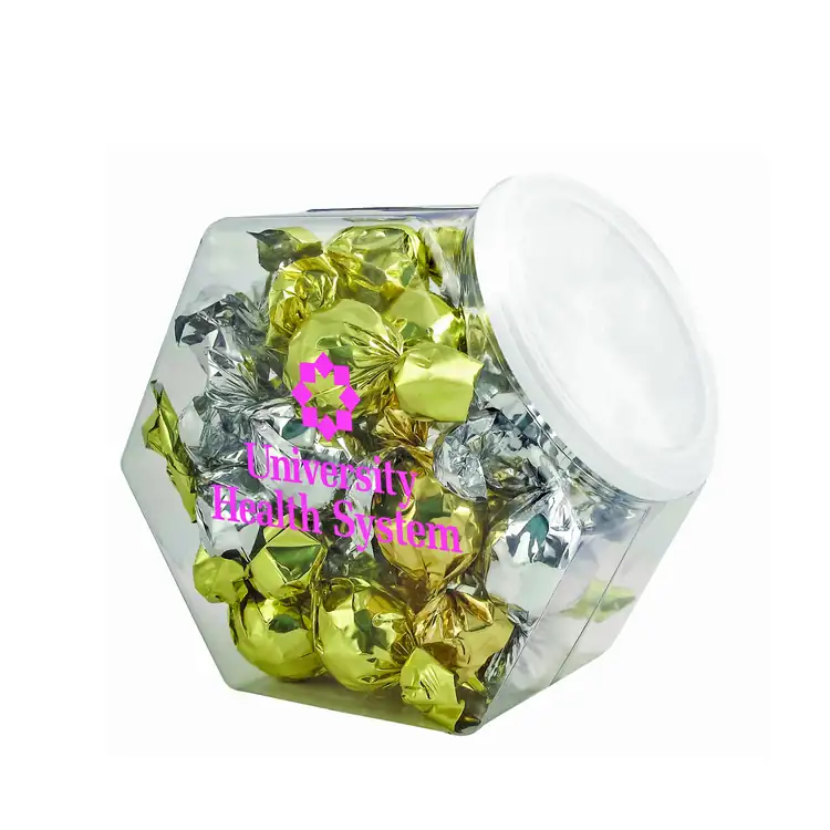 Penny Jar with twist-wrapped truffles