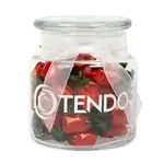 Apothecary Jar 22 oz with stock-wrapped candies