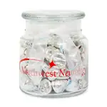 Apothecary Jar 22 oz with Hershey’s Kisses chocolates