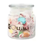 Apothecary Jar 22 oz with salt water taffy