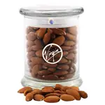 Glass Jar 12 oz with almonds