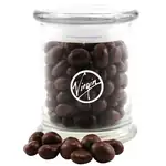 Pot en verre 12 oz avec arachides enrobées de chocolat