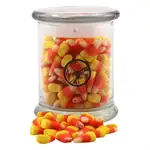 Glass Jar 12 oz with candy corn