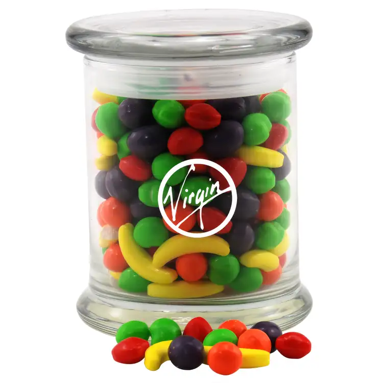 Glass Jar 12 oz with Candy Fruitz