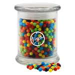 Glass Jar 12 oz with mini jawbreakers