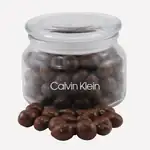 Pot en verre Patio avec arachides enrobées de chocolat