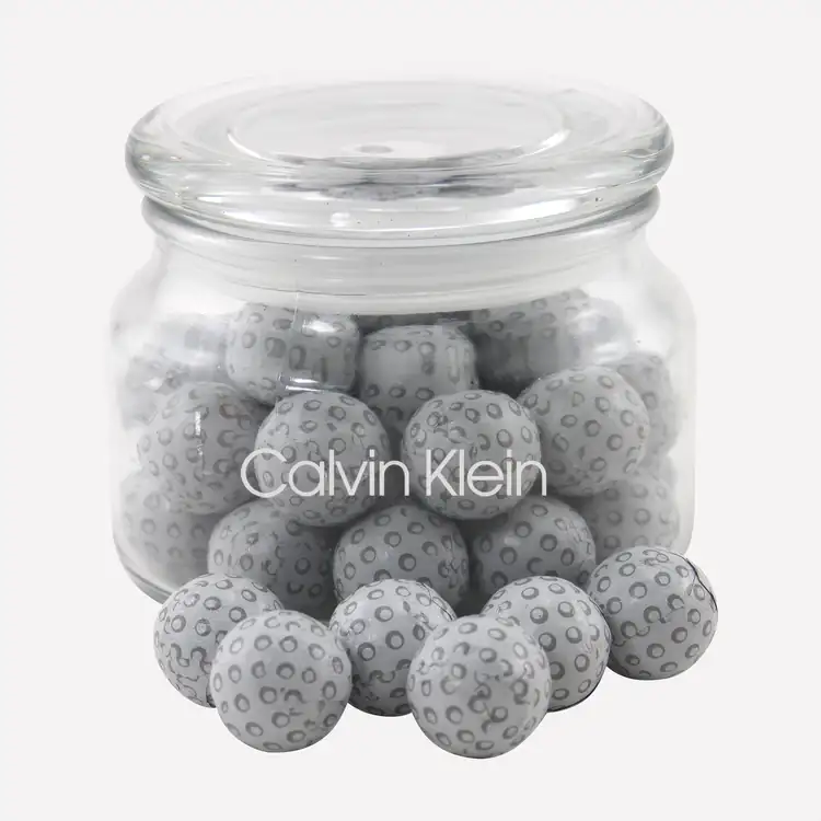 Patio Glass Jar with chocolate golf balls