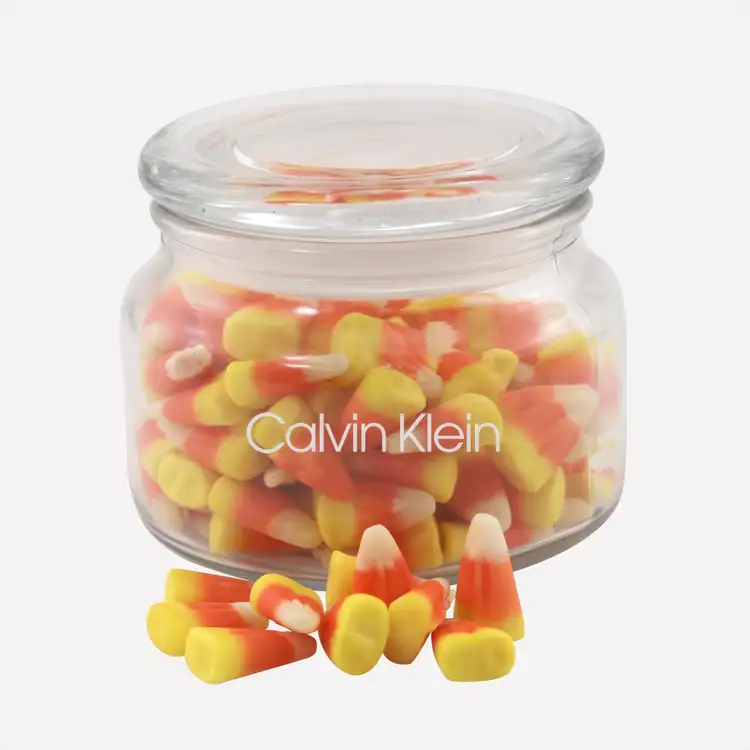 Pot en verre Patio avec bonbons Candy Corn