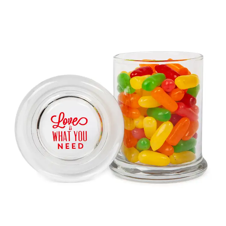 Gourmet Glass Jar with Mike & Ike candies