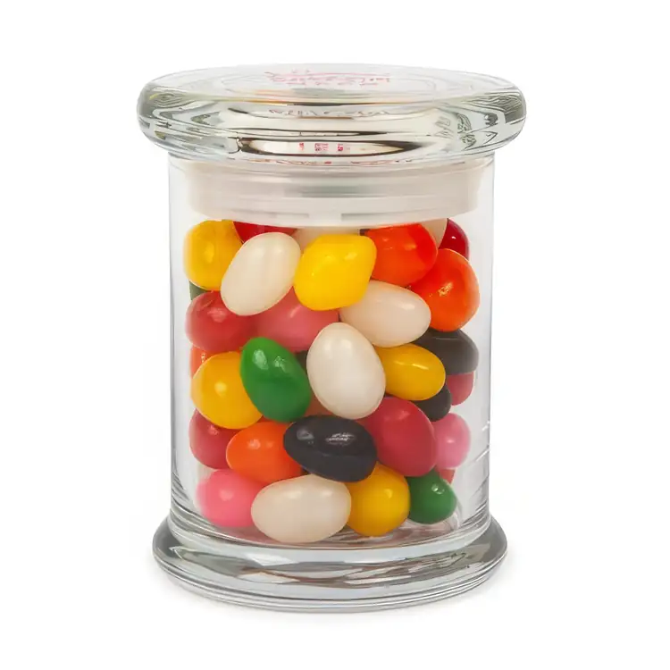 Pot gourmet en verre avec bonbons haricots assortis #2