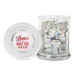 Gourmet Glass Jar with Hershey’s Kisses chocolates