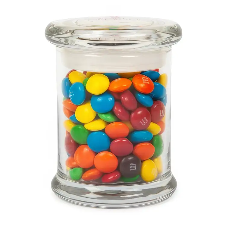 Pot gourmet en verre avec chocolats M&M’S #2