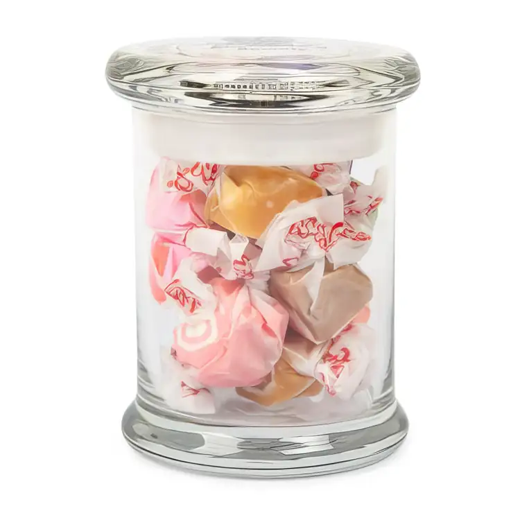 Gourmet Glass Jar with salt water taffy #2