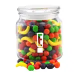 Round Glass Jar with Candy Fruitz