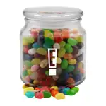 Round Glass Jar with Jelly Belly beans
