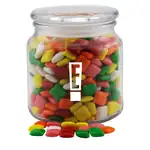 Round Glass Jar with mini Chicklets gum