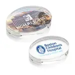 Logan Oval Crystal Paperweight - Multicolor