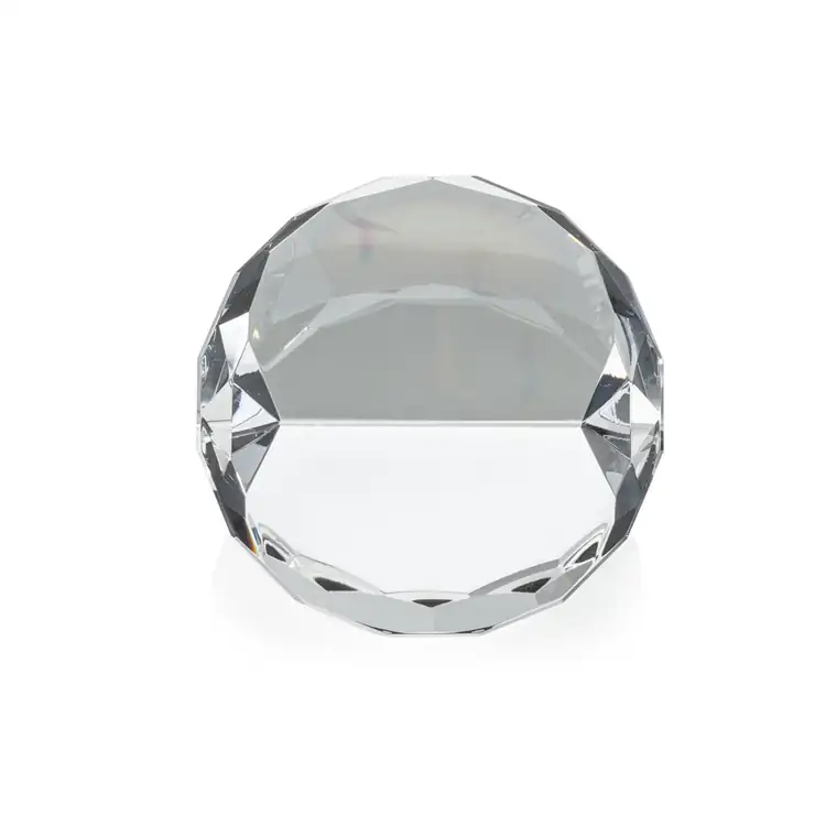 Chiltern Optical Crystal Paperweight - Deep Etch #8