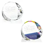 Chiltern Optical Crystal Paperweight - Deep Etch