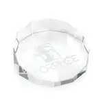 Cloverdale Optical Crystal Paperweight - Deep Etch