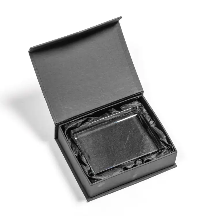 Cranbrook Optical Crystal Paperweight - Deep Etch #2