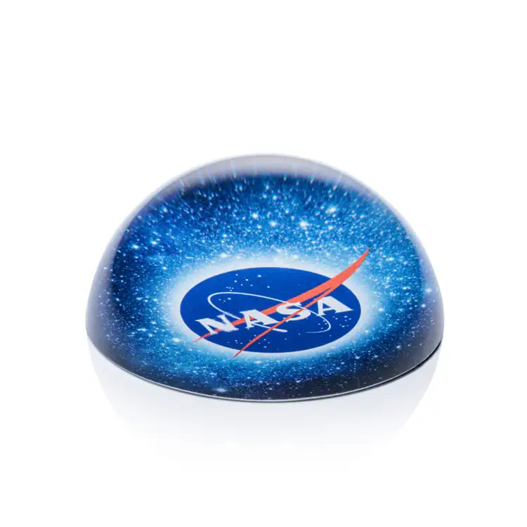 Dome Optical Crystal Paperweight - Multicolor #3