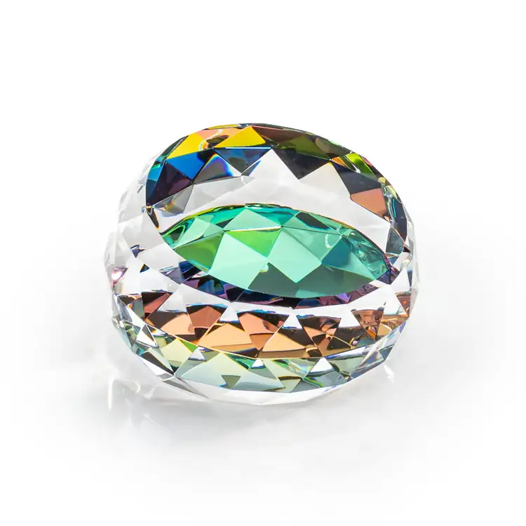 Driscoll Optical Crystal Paperweight - Deep Etch #5