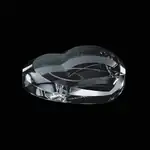Heart Optical Crystal Paperweight - Deep Etch